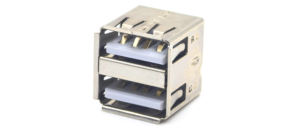 Connecteur USB 2.0 double femelle droit en plastique blanc 2*4P - Product Image 4