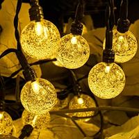 Solar-Globus-Lichterkette Wasserdichte LED-Lichter für Außenbereich Garten Terrasse Party Dekoration Feiertage Weihnachten Hochzeit Girlanden-Beleuchtung