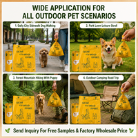 Sacs à déjections pour chiens et chats, parfumés citron et lavande, sans fuite, personnalisables avec logo, vente en gros directe usine, pour promenades en extérieur