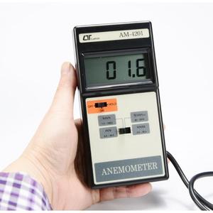 AM4201 เครื่องวัดความเร็วลมดิจิตอลความแม่นยำสูง 2% พร้อมเซ็นเซอร์ระยะไกล จอ LCD แสดงผล บันทึกข้อมูล เครื่องทดสอบ HVAC แบบพกพา - Product Image 3