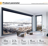 Ventanas Corredizas Automáticas Verticales de Diseño Moderno, Ventana Eléctrica Inteligente de Aluminio con Apertura Automática
