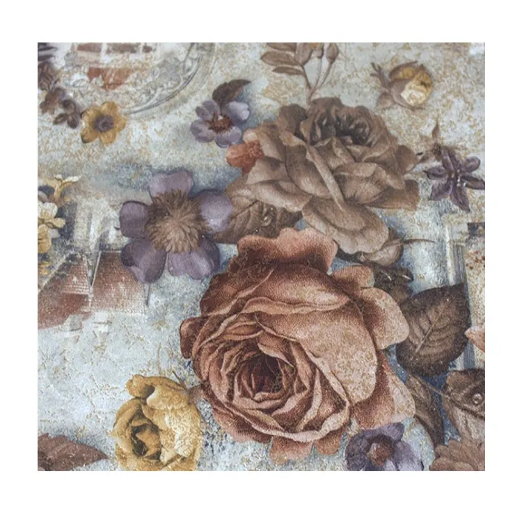 Tissu jacquard 100% Polyester vintage à fleurs, gobelin, motifs floraux, vente en gros libre échantillon, vintage