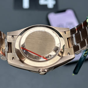 Montre mécanique classique de luxe 2025, cadran en or 18 carats, double calendrier, étanche, boîtier en acier inoxydable, tourbillon, support OEM ODM - Product Image 5