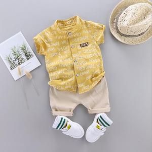 Ensemble de vêtements pour bébé garçon WEN, design décontracté, 2 pièces, coton, manches courtes, 0-4 ans, ensemble de vêtements pour nouveau-né - Product Image 2