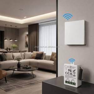 Kit Récepteur Interrupteur Lumineux Sans Fil Auto-alimenté 433 MHz Sans Batterie Bouton Mural Étanche IP44 Télécommande Maison Intelligente Lampe <span class=keywords><strong>Porte</strong></span> - Product Image 3
