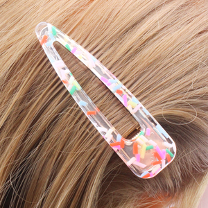 YIYI आईएनएस एक्रिलिक hairclip पारदर्शी फूल बाल क्लिप रंगीन कैंडी देवियों फूल सैंडविच बाल के लिये कांटा बच्चों के लिए विशेष - Product Image 6