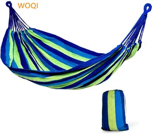 Woqi Hot Selling Blue Rainbow Hangmat Stoel Met Draagtas Voor Outdoor Camping