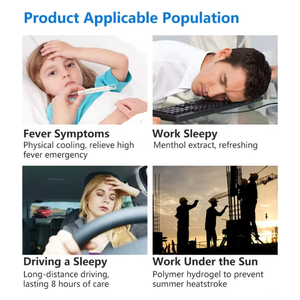 安くて高品質な冷却発熱鎮痛パッド、発熱抑制メントール、片頭痛冷却パッチ - Product Image 3