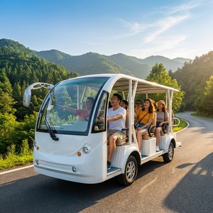 <span class=keywords><strong>Voiture</strong></span> électrique de tourisme à toit ouvert Tarion, 11 places, navette pour sites touristiques en montagne, 30 km/h, moteur AC, OEM, 100-130 km d'autonomie - Product Image 1
