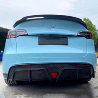 Kit de carrosserie CMT en fibre de carbone véritable pour Tesla Model Y 2021+ : Lame avant, jupes latérales, diffuseur, aileron arrière, canards avant – Tuning automobile