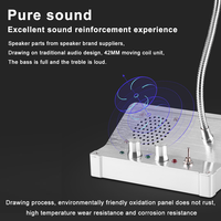 Prix d'usine pas cher Dual A Speaker Talk Through Glass Bank Window Intercom System Pagers