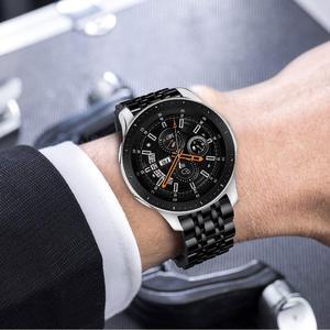 <span class=keywords><strong>Bracelet</strong></span> de montre en métal à 7 maillons fermoir papillon <span class=keywords><strong>bracelet</strong></span> en acier inoxydable massif 304l pour <span class=keywords><strong>samsung</strong></span> huawei xiaomi <span class=keywords><strong>smartwatch</strong></span> - Product Image 2