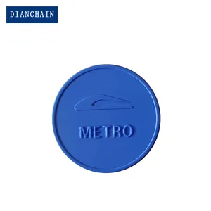 Customizable RFID 13.56Mhz HF ABS Durable MF Chip ULT-C Tokens Round Coin Card NFC Tag