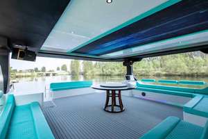 業務用 ラグジュアリー 44ft/13.6m*5.7m グラスファイバー製 船外機 カタマランヨット クルージング パトロール ファミリーエンターテイメント パーティー スポーツフィッシング - Product Image 5