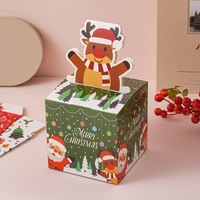 Divertido Set Sorpresa de Navidad para Mejores Amigos con Tarjeta de Regalo Extraíble, Papel Reciclable y Plegable con Acabado Bronceado