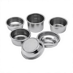 Recipiente para Polvo de Cafetera, Individual/Doble, 51mm, Universal, Accesorios de Limpieza, Diseño Simple de Alta Gama, Metálico, Reutilizable, Familiar - Product Image 1