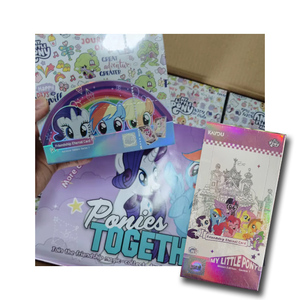 Cartes à collectionner QM Paper Tour <span class=keywords><strong>Polly</strong></span> Baby My Little Ponies Go Game Emballage cadeau Vente en gros Original - Product Image 2