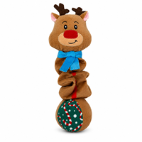 Jouet à mâcher en peluche douce pour Noël, jouet pour chien, jouet couineur pour chiens de petite et moyenne taille