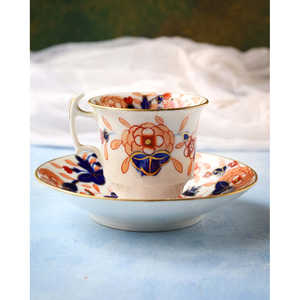 Juego de Tazas de Café de Cerámica Floral Roja y Azul Gabriella P., Apto para Microondas y Lavavajillas, Diseño Nórdico para Regalos Promocionales, Capacidad de 12 oz - Product Image 3