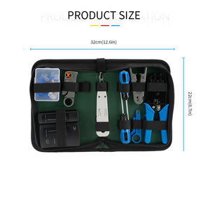 조합 네트워크 케이블 테스트 툴킷 압착 플라이어 및 케이블 커터 스트리퍼 수공구 세트 - Product Image 6