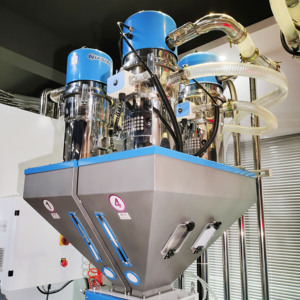 Industrieller Kunststoff-Farb-Masterbatch-Gravi metrischer Mixer für das Spritzgießen Gravi metrischer <span class=keywords><strong>Batch</strong></span>-Mixer - Product Image 3