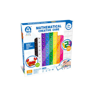 Cubes de comptage <span class=keywords><strong>mathématiques</strong></span> pour la rentrée <span class=keywords><strong>scolaire</strong></span>, blocs de comptage à assembler avec cartes STEM, jeux de construction préscolaires avec cubes <span class=keywords><strong>mathématiques</strong></span> - Product Image 1