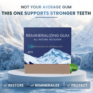 OEM Permen Karet Remineralisasi Pelindung Gigi Rasa Mint Hidroksiapatit Permen Karet Hidroksiapatit untuk Remineralisasi Gigi - Product Image 4