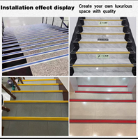 Nez d'escalier en aluminium antidérapant-protection de bord de marche en métal pour une utilisation de sécurité intérieure et extérieure