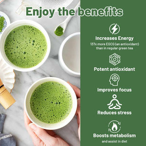 OEM Etiqueta Privada 3 en 1 Leche instantánea de almendras Matcha Latte orgánico café estilo Matcha Latte té verde en polvo - Product Image 5