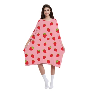 Maglietta da <span class=keywords><strong>notte</strong></span> con motivo personalizzato Eco Friendly taglia unica per tutta la <span class=keywords><strong>notte</strong></span> morbida taglie forti per dormire da donna - Product Image 2