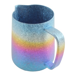 Pichet en titane pur métallique irisé avec finition scintillante, design glamour pour services à café et à thé, durable, 20 onces - Product Image 1