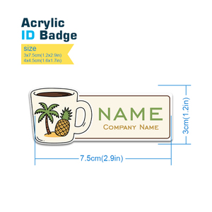 Nhà Máy Giá Tùy Chỉnh Phim Hoạt Hình Nametag Ưa Thích Logo Acrylic ID Huy Hiệu Tên Huy Hiệu Tùy Chỉnh Tên Tag - Product Image 5