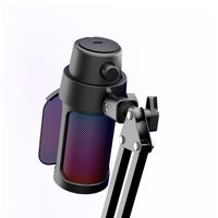 Nuevo Micrófono Cardioide USB Tipo-C con Cable, RGB, Cancelación de Ruido, para Juegos y Conferencias, con Soporte de Escritorio para Grabación en PC, SM8