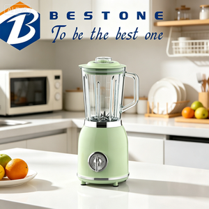 BESTONE 3 Speeds Retro 1.5L Glass Jar BlenderElectric Blender Multifunctional <b>Ice</b> Crushing <b>Countertop</b> OEM ODM - Product Image 2