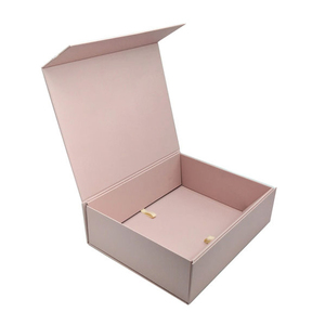 Foldable magnetic gift cosmetic clothing package custom design printing festival collapsible rigid gift box with ribbon