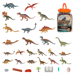Set di Giocattoli Animali del Mondo Naturale in Secchiello Trasparente, Dinosauri Inclusi, Molto Popolari - Product Image 5