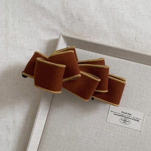 Pinza de Pelo con Lazo de Tela Coreana, Accesorio para el Cabello Vertical para Mujer, Diseño Geométrico de 8 cm, para Fiestas, Bodas, Aniversarios - Product Image 5