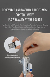 В наличии: Современный умный унитаз с угловым клапаном, латунный, хромированный, гидравлический, с ручным управлением, для подключения к водонагревателю и биде - Product Image 4