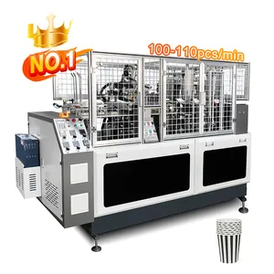 100-110 pcs/min 2-16oz Fully Automatic Disposable Paper Cup Machine Forming 6kw Paper Cup Making Machine