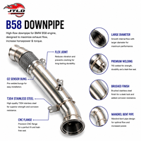 Downpipe turbo de haute qualité SS304 5" B58 pour BMW Série 1 2 3 4 5 F20 M140i F22 M240i F30 340i F32 440i G30 540i