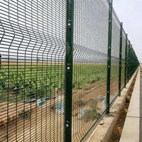 Barrière périmétrique en treillis soudé transparent sur mesure pour centre de détention, centre correctionnel, clôture anti-escalade 358 pour prison