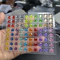 Pierres précieuses HQ GEMS, nouvelle conception, zircon cubique synthétique taillé en forme de nid, rose, jaune, rouge, vert, bleu, pierres précieuses CZ