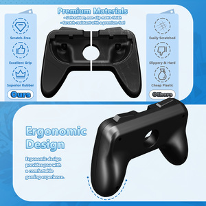 Empuñaduras compatibles con Nintendo Switch para Joy Con, kit de mango resistente al desgaste, compatible con los controles Joy Con - Product Image 4