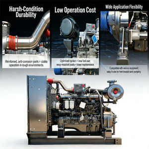 Grande pompe à sable <span class=keywords><strong>diesel</strong></span> électrique 4 temps refroidie par eau multicylindre 153 kW <span class=keywords><strong>208</strong></span> CV pour le nettoyage des rivières et des étangs - Product Image 3