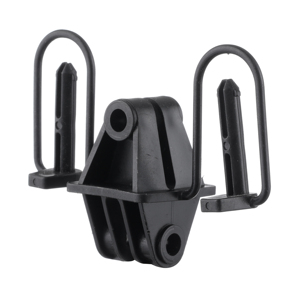 Aislador de doble cara Pinlock para cercas eléctricas, soporte para cuerda de polietileno de 5 mm y 4 mm, aisladores de plástico resistentes a los rayos UV para postes de madera - Product Image 2