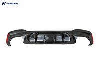 Diffuseur de pare-chocs arrière en fibre de carbone style HX pour BMW Série 5 G30 540i M550i F90 M5 2017-2023 Kit carrosserie