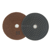 Venta directa de fábrica 4 "7 Setp Almohadilla de pulido de diamante húmedo Almohadilla de molienda de piedra de 100MM para herramientas de molienda de mármol