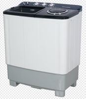 Machine à laver semi-automatique portable à chargement par le haut, capacité de lavage de 8kg, laveuse et sécheuse à double cuve