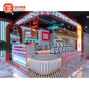 Solution Clé en Main pour Café : Vitrine de Présentation pour Fournisseur de Solutions de Détail, Grande Capacité, en Mélamine, pour <span class=keywords><strong>Boutique</strong></span> de Café - Product Image 3