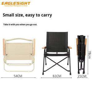 كرسي حديقة معدني حديث من شركة تصنيع المعدات الأصلية سريع للطي من الكربون وصيد الأسماك والتخييم - Product Image 5